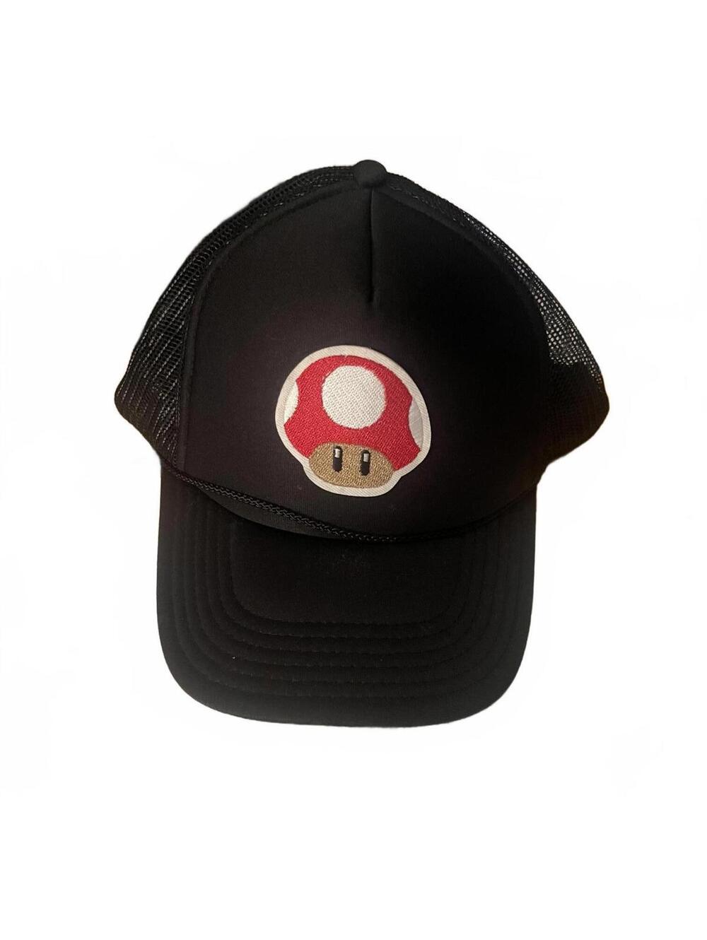 Retro Mario Mushroom Trucker Hat by OTTO